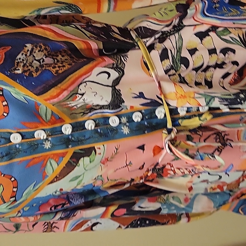 Boho Puffy Sleeve Dress - Picture 3 of 6
